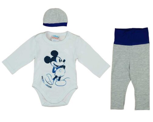 3 részes kisfiú baba szett Mickey egér mintával