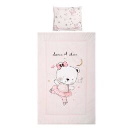 Lorelli 3 részes ágynemű garnitúra – Pink Ballerina Bear