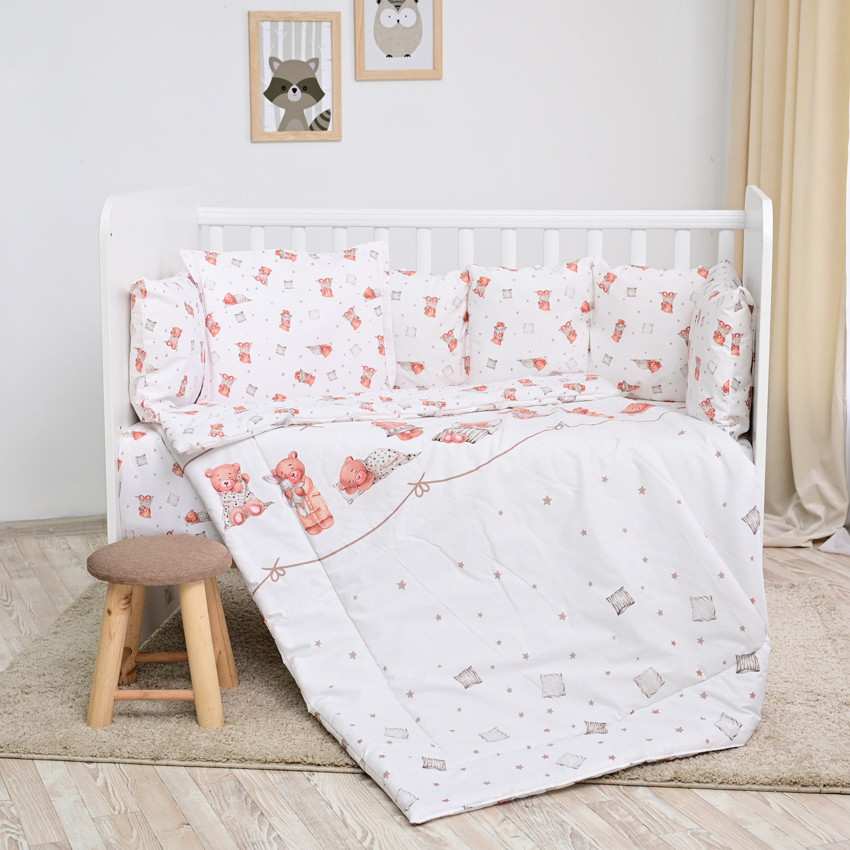 Lorelli 5 részes ágynemű garnitúra - Bears & Pillows Beig Lorelli 5 részes ágynemű garnitúra - Bears & Pillows Beig