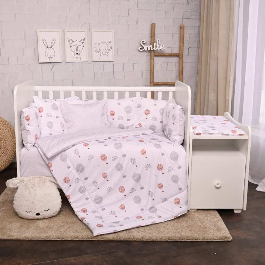 Lorelli ágynemű garnitúra Trend kombi ágyhoz - Grey Baloons Lorelli ágynemű garnitúra Trend kombi ágyhoz - Grey Baloons