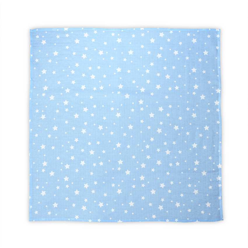 Lorelli Muszlin takaró 80x80 cm Lorelli Muszlin takaró 80x80 cm - Aquatic With Stars