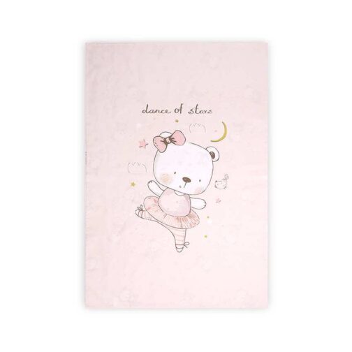 Lorelli Paplan huzat 140x95cm - Pink Ballerina Bear