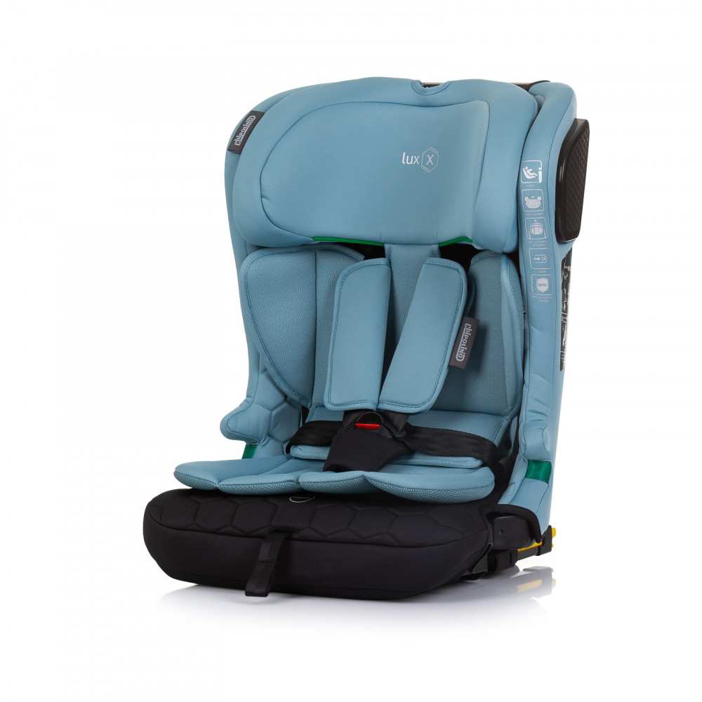 Chipolino Lux X autósülés Isofix 76-150cm - Pastel Blue/Green Chipolino Lux X autósülés Isofix 76-150cm - Pastel Blue/Green
