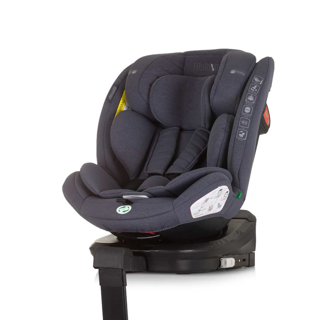 Chipolino Tourino 360 I-Size autósülés 40-150 cm - Granite Chipolino Tourino 360 I-Size autósülés 40-150 cm - Granite