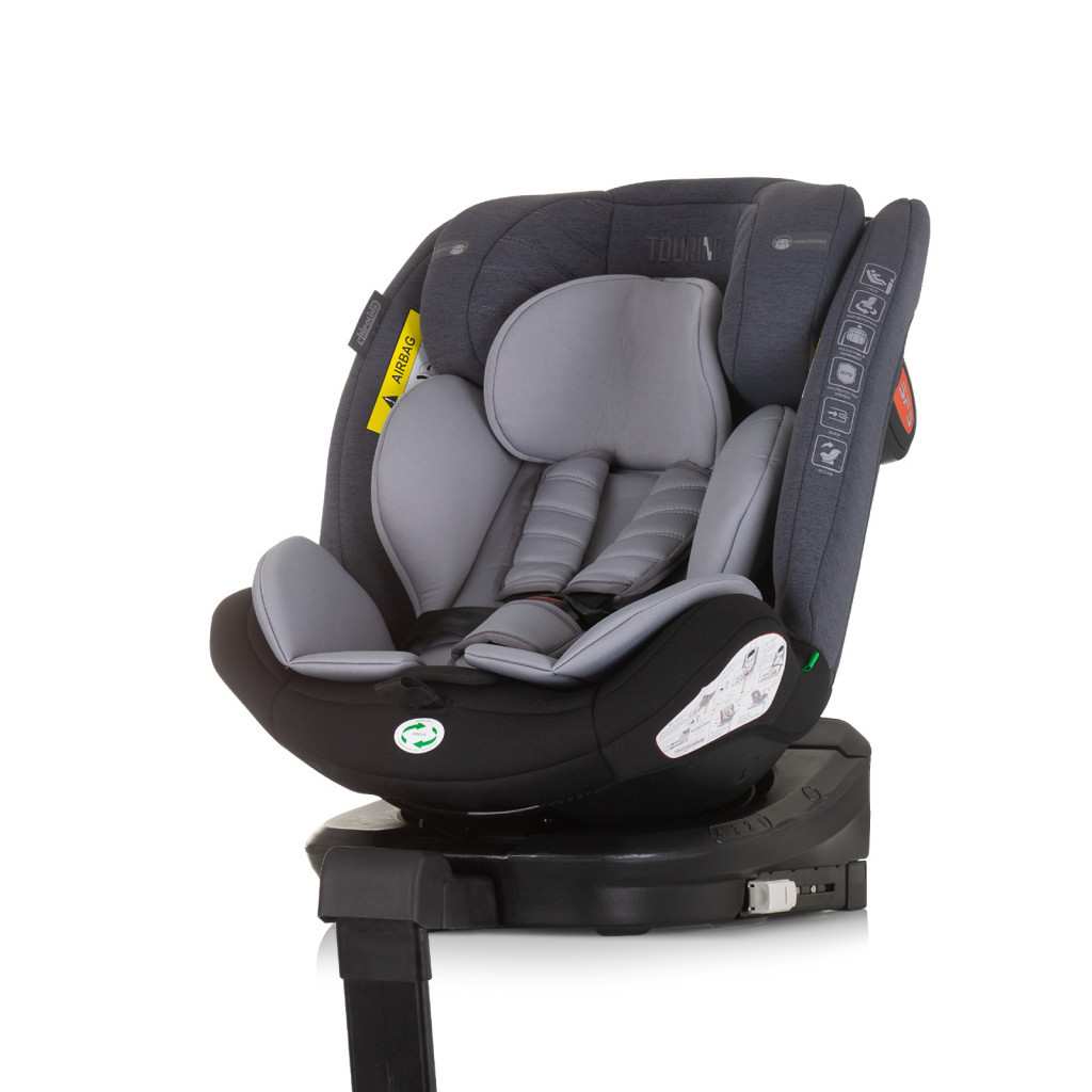 Chipolino Tourino 360 I-Size autósülés 40-150 cm - Grey mix Chipolino Tourino 360 I-Size autósülés 40-150 cm - Grey mix