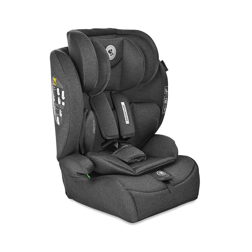Lorelli Adventure autósülés i-Size 76-150cm - Black (doboz nélküli)