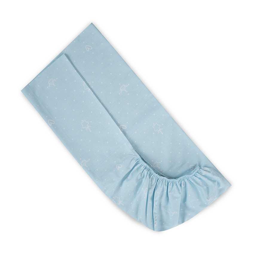 Lorelli gumis lepedő 60x120 + 15cm - Little Bear Blue