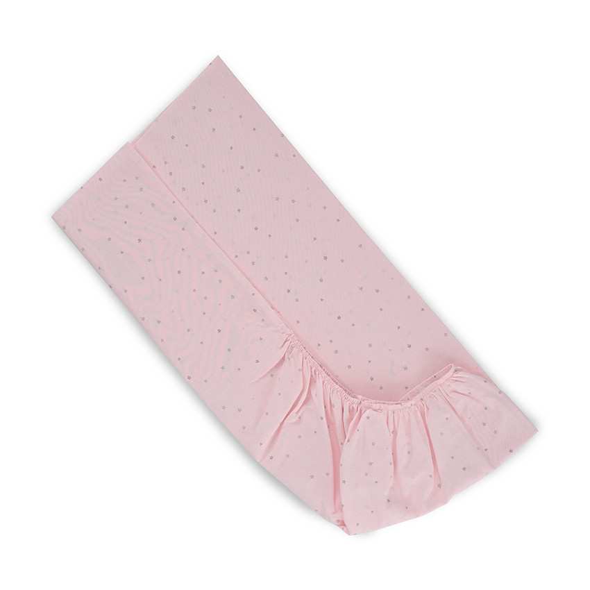 Lorelli gumis lepedő 70x140 + 15cm - Pink Sky
