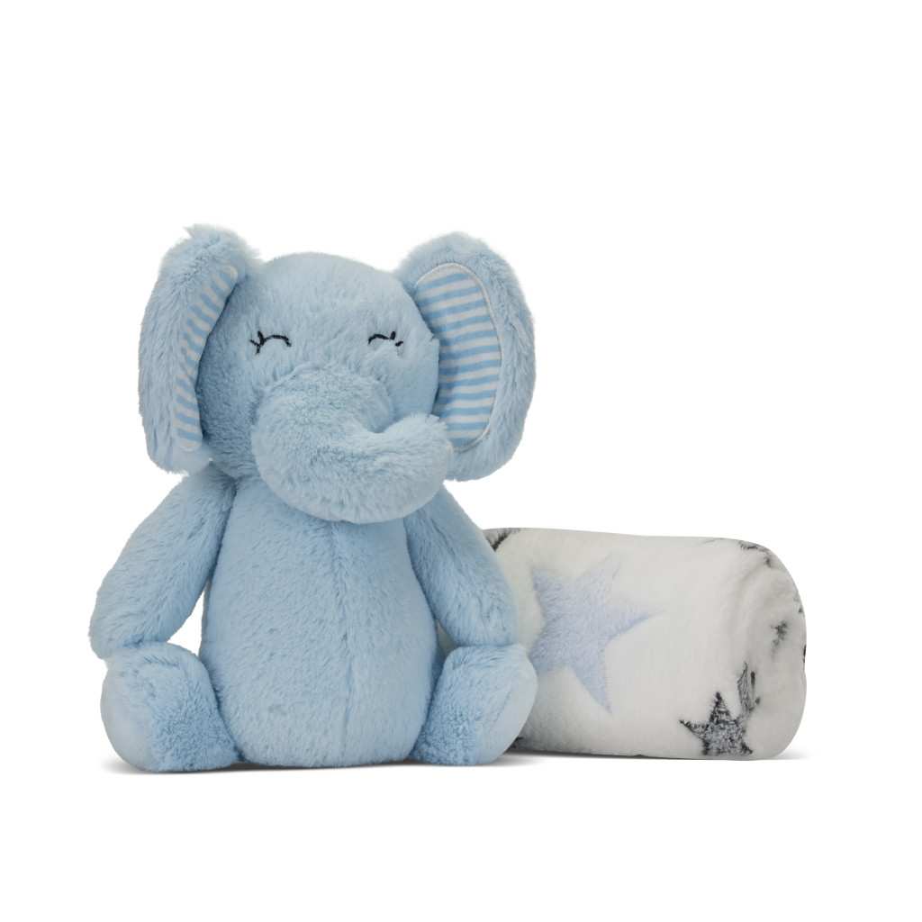 Lorelli Nappy takaró 75x90 cm - Blue Elephant Lorelli Nappy takaró 75x90 cm - Blue Elephant