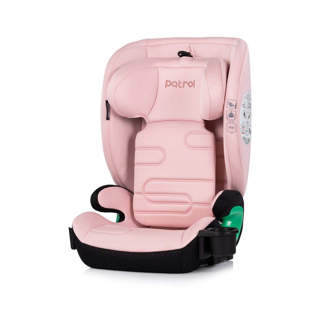 Chipolino Patrol autósülés Isofix 100-150cm - powder pink Chipolino Patrol autósülés Isofix 100-150cm - powder pink