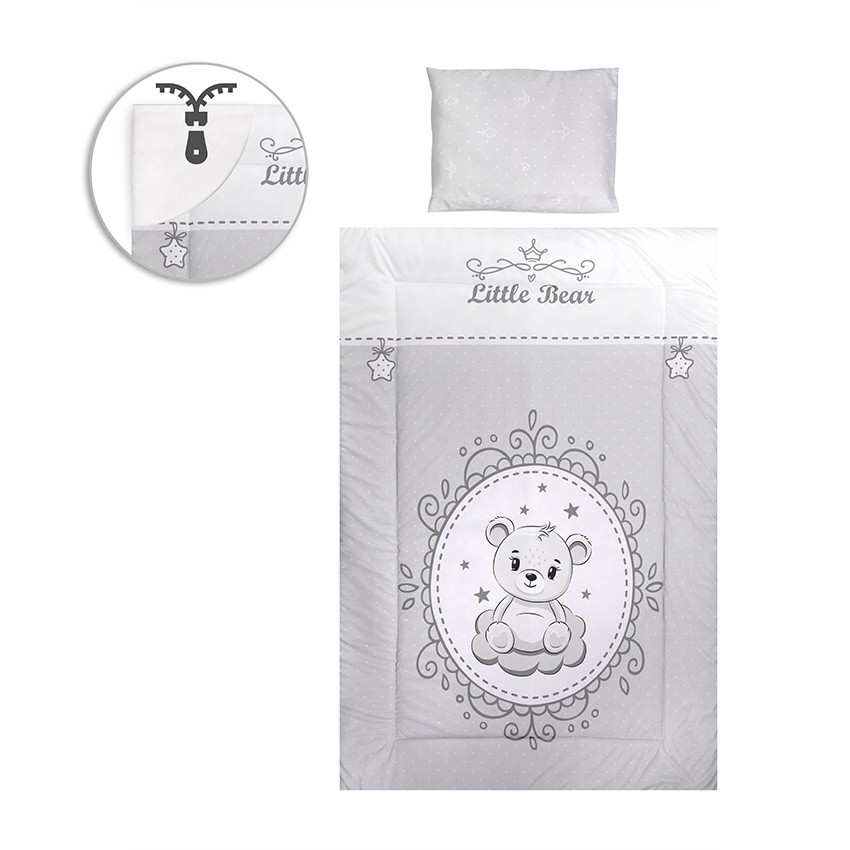 Lorelli 5 részes ágynemű garnitúra - Little Bear GREY Lorelli 5 részes ágynemű garnitúra - Little Bear GREY