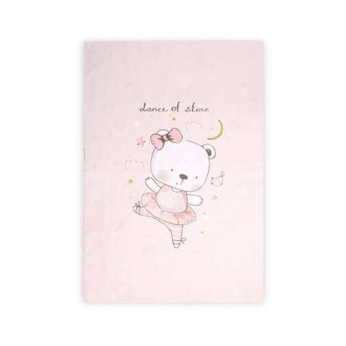 Lorelli Paplan huzat 140x95cm - Pink Ballerina Bear — részletkép 1